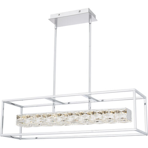 Dazzle LED 35.5 inch Polished Chrome Island Light Ceiling Light, Small