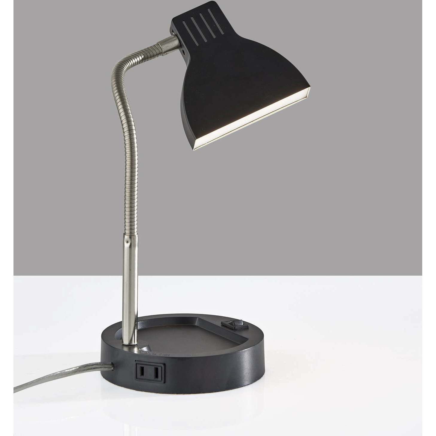 Slender 13.5 inch 4.00 watt Black Desk Lamp Portable Light, Simplee Adesso