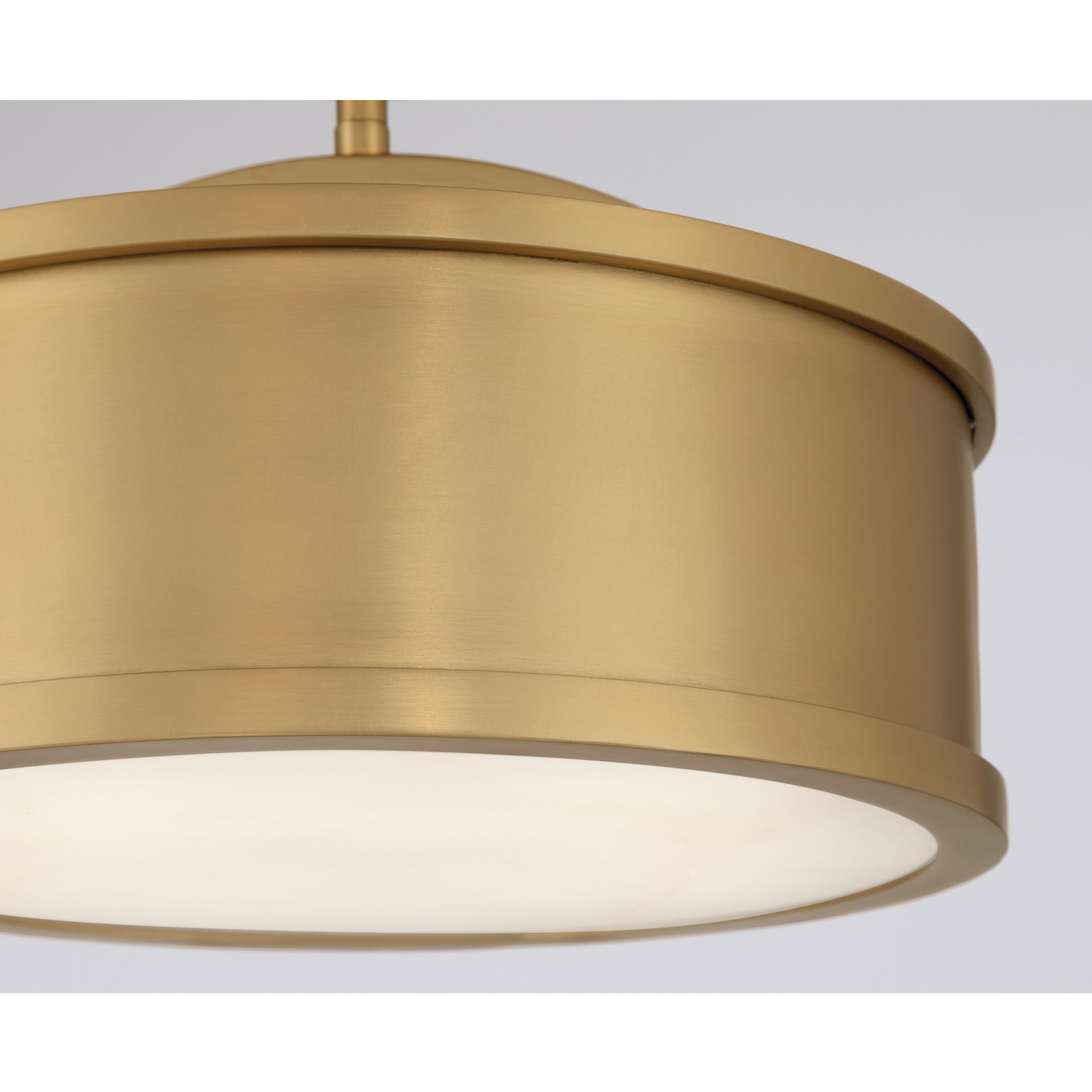 Wynn 2 Light 12 inch Legacy Brass Semi-Flush Mount Ceiling Light