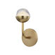 Boca LED 4.75 inch Aged Brass Bath Bracket Wall Light