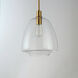 Babylon 1 Light 11.5 inch Satin Brass Single Pendant Ceiling Light
