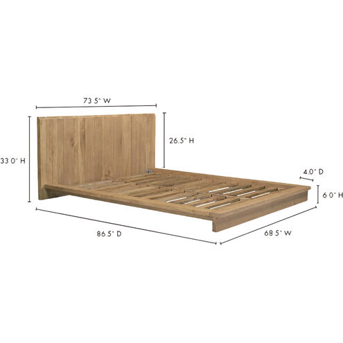 Plank Natural Bed, Queen