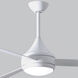 Atlas Donaire 52 inch Gloss White Outdoor Ceiling Fan, Coastal Wet Rated