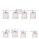 Ellipse 4 Light 33 inch Chrome Bath Vanity Wall Light