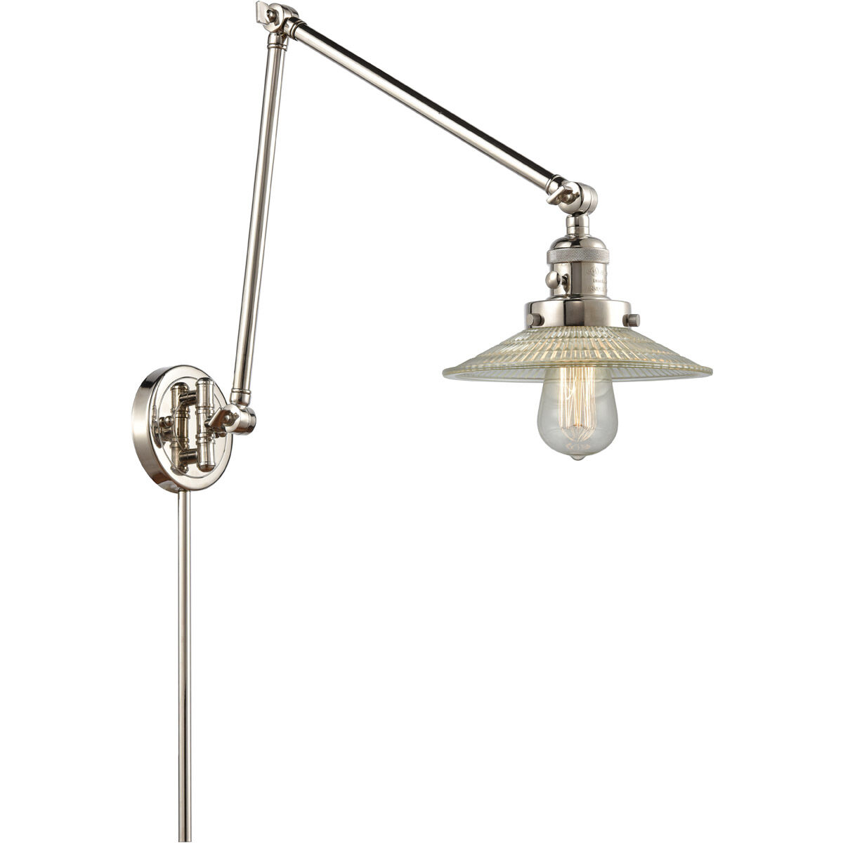 Halophane 1 Light 8.50 inch Swing Arm Light/Wall Lamp
