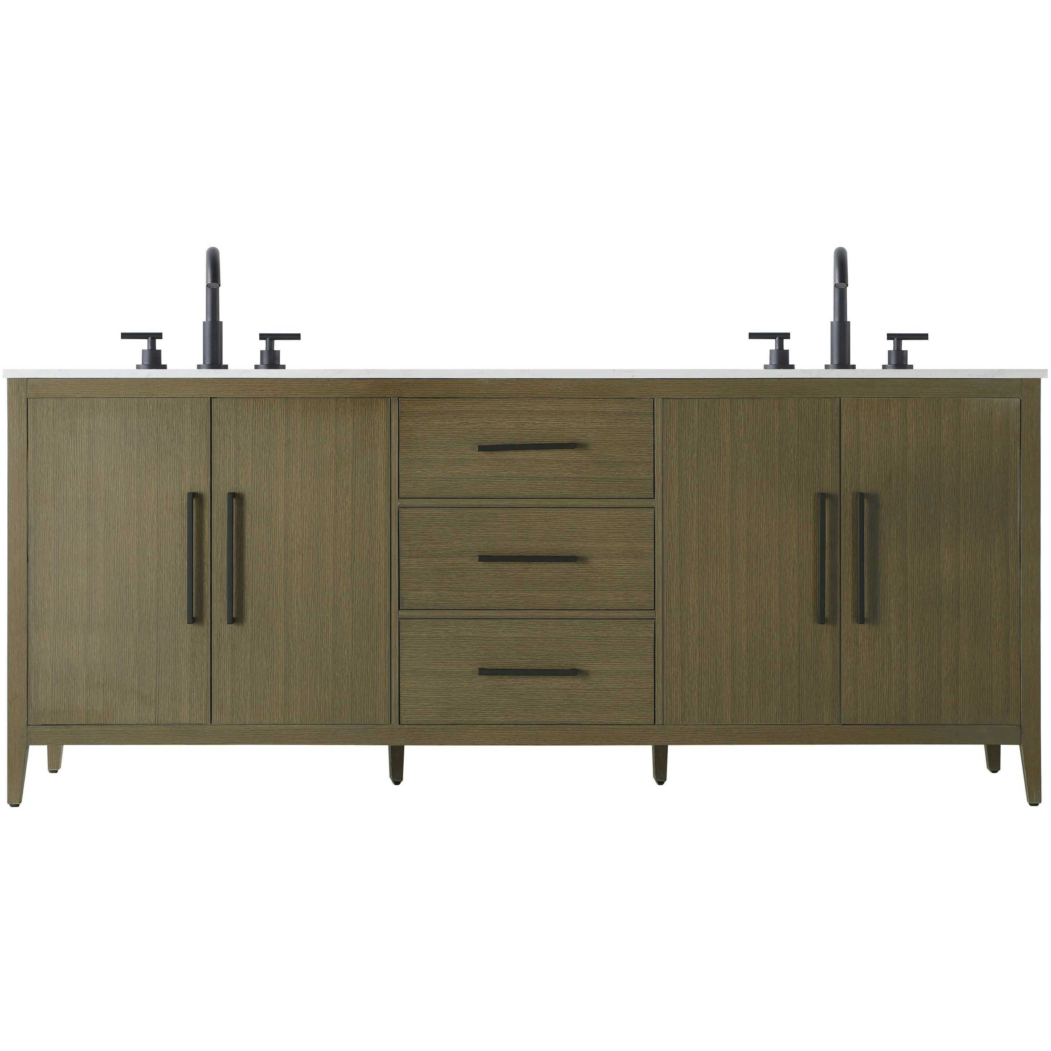 Millie 84 X 35 inch Chestnut Brown Bathroom Vanity Cabinet
