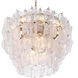 Solange 14 Light 33.46 inch Antique Brass Chandelier Ceiling Light in Clear Glass