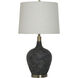 Cameron 30 inch 100.00 watt Black and Brown and Brass Table Lamp Portable Light