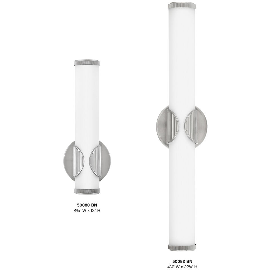 Femi LED 4.75 inch Brushed Nickel Bath Light Wall Light