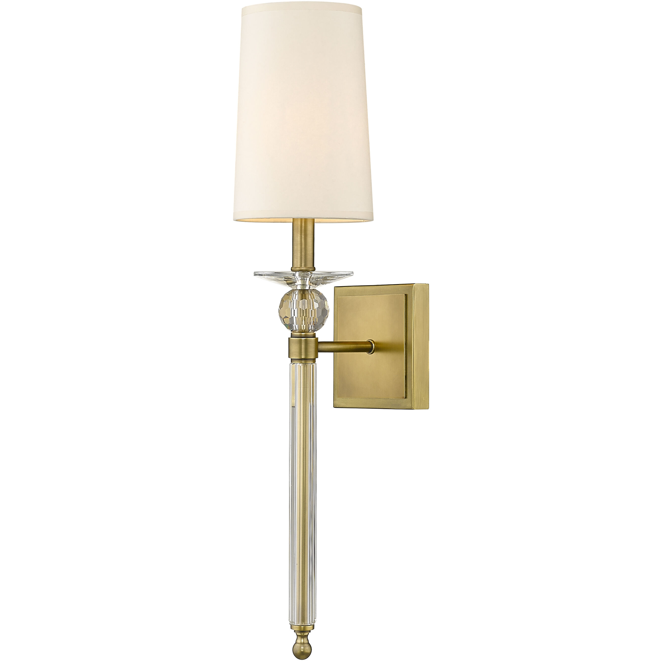 Ava 1 Light 5.5 inch Rubbed Brass Wall Sconce Wall Light