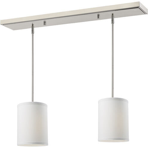 Albion 2 Light 30 inch Brushed Nickel Linear Chandelier Ceiling Light