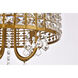 Elise 4 Light 14 inch Brass Flush Mount Ceiling Light