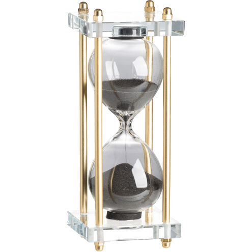 MC-Modern Chic Black and Gold and Clear Hourglass
