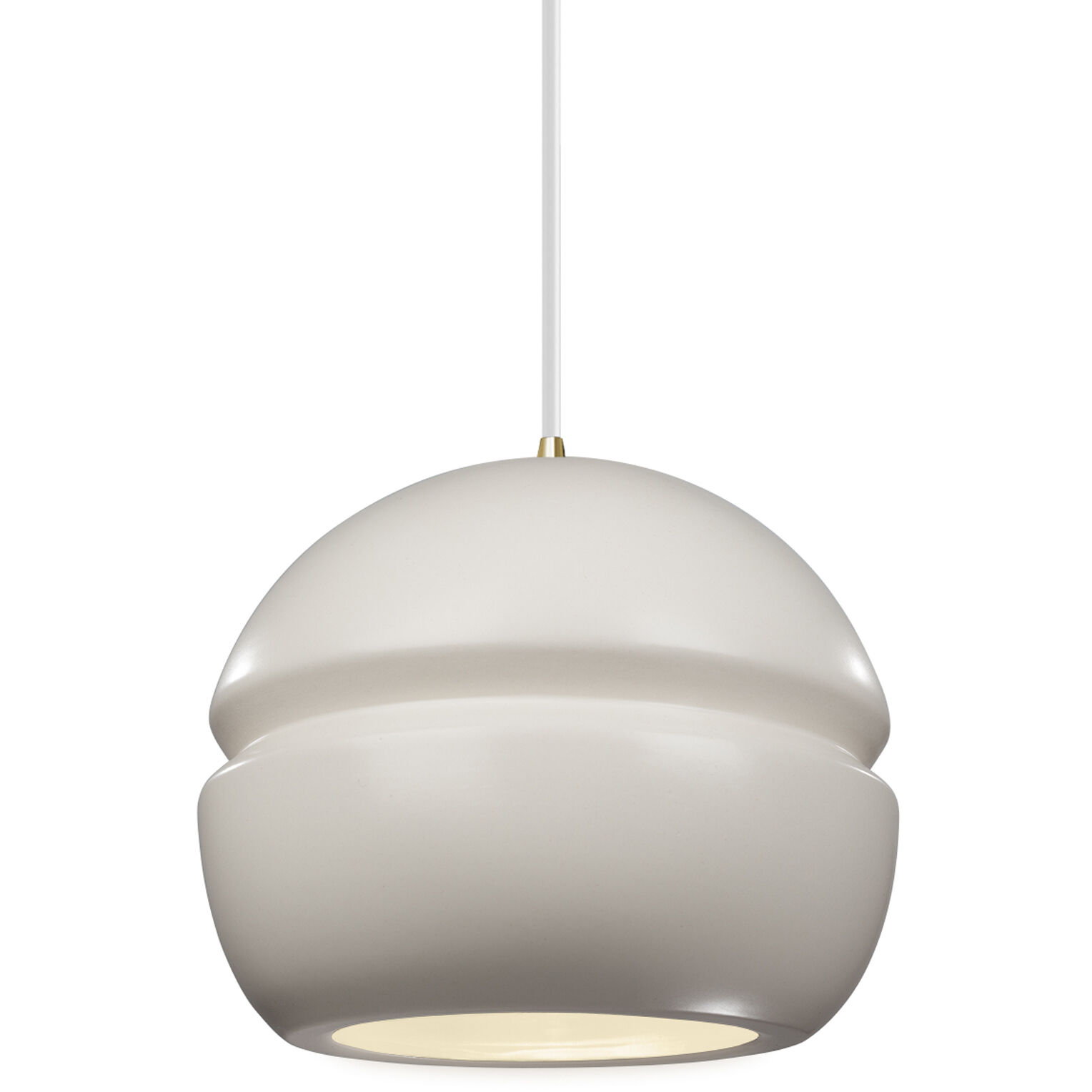 Radiance Collection 1 Light 8 inch Antique Brass and Matte White and White Pendant Ceiling Light