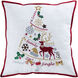 Holiday Tidings 20 inch Holiday Hues/White Pillow Cover