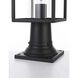 Memphis 1 Light 16.5 inch Black Outdoor Post Light