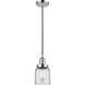 Franklin Restoration Bell LED 5 inch Polished Chrome Mini Pendant Ceiling Light in Clear, Franklin Restoration