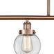 Ballston Beacon LED 48 inch Antique Copper Island Light Ceiling Light in Clear Glass