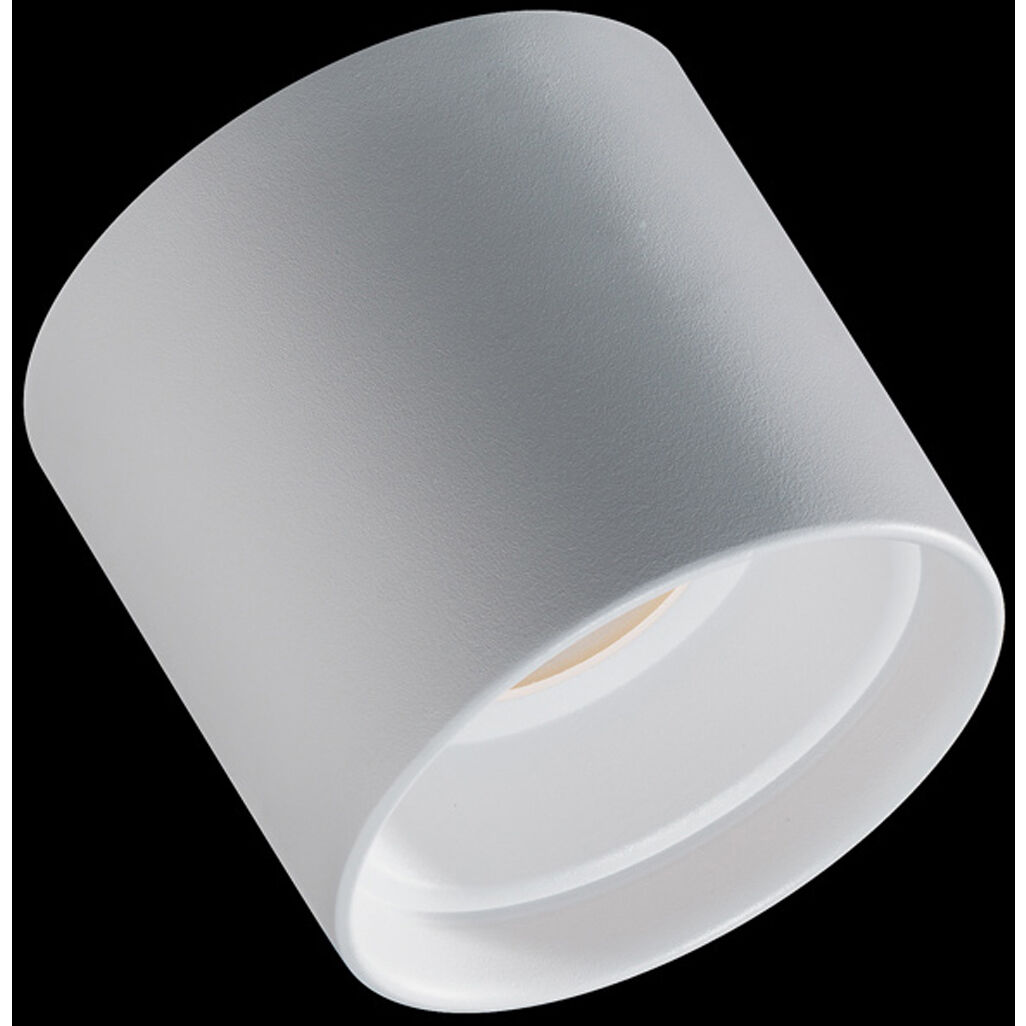 Squat 1 Light 5 inch White Outdoor Flush Mount in 4000K