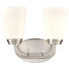 Winslow 2 Light 12.5 inch Brushed Nickel Vanity Light Wall Light