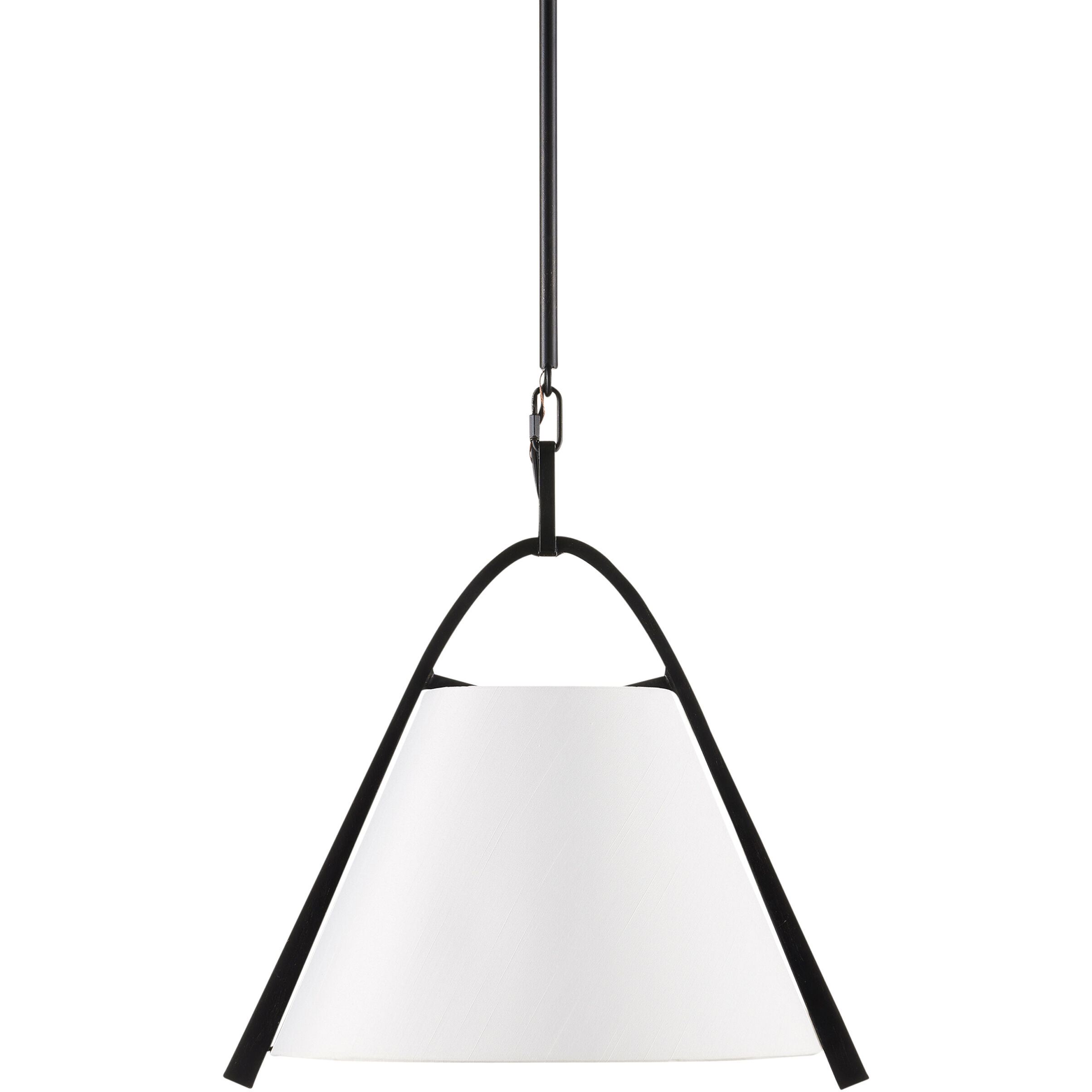 Frey 1 Light 14.75 inch Satin Black/Brown Pendant Ceiling Light