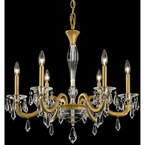 Napoli 6 Light 28.1 inch Heirloom Gold Chandelier Ceiling Light, Schonbek Signature