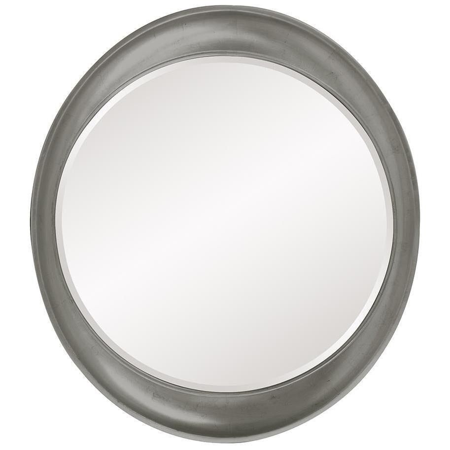 Ellipse 39 X 35 inch Glossy Nickel Wall Mirror