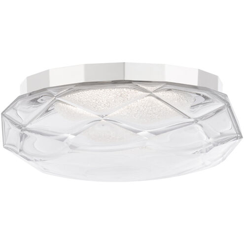 Carat LED 13 inch Polished Nickel Flush Mount Ceiling Light, Beyond