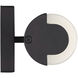 Kiel 2 Light 4.25 inch Midnight Black Bath Vanity Wall Light
