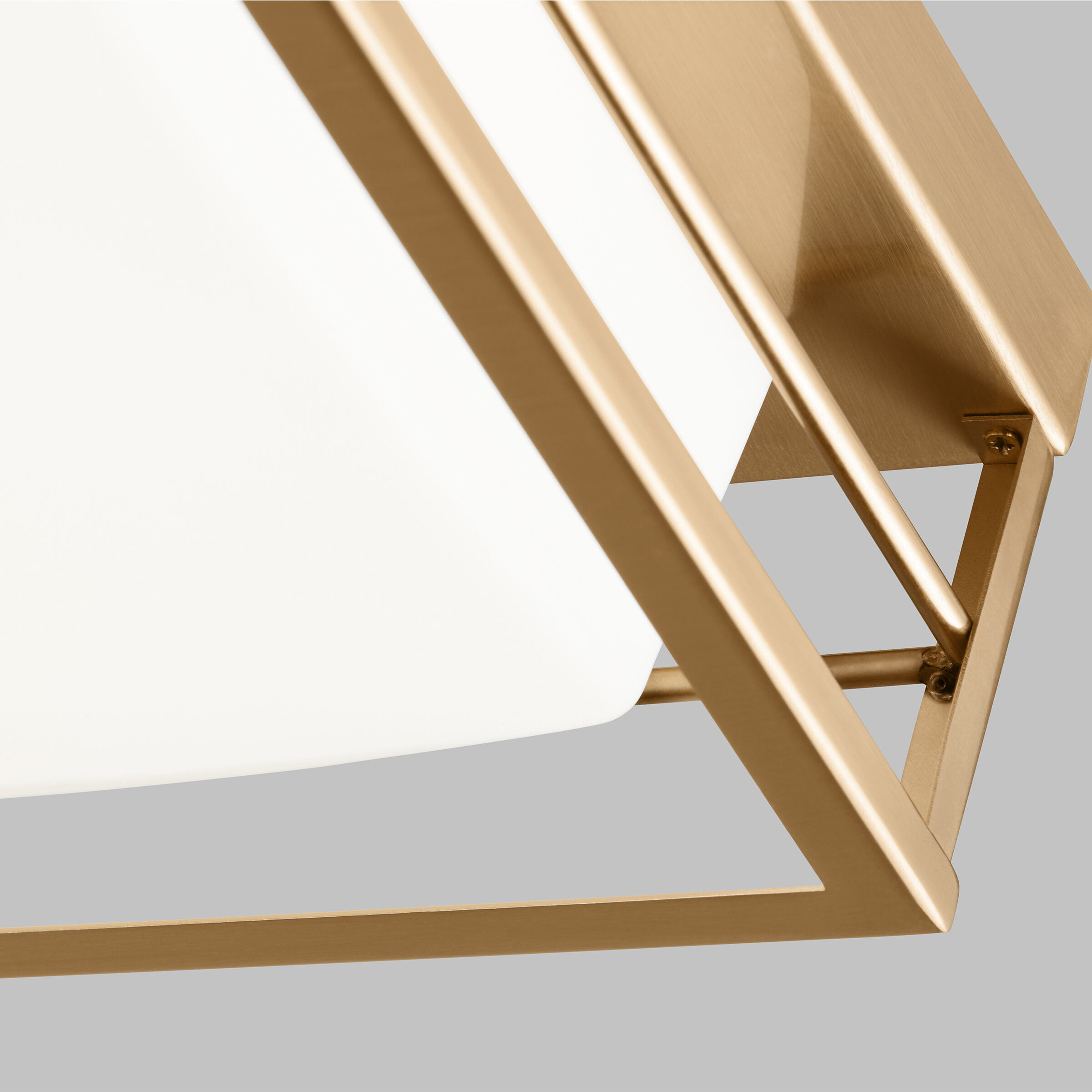 Dearborn LED 10 inch Satin Brass Ceiling Flush Mount Ceiling Light