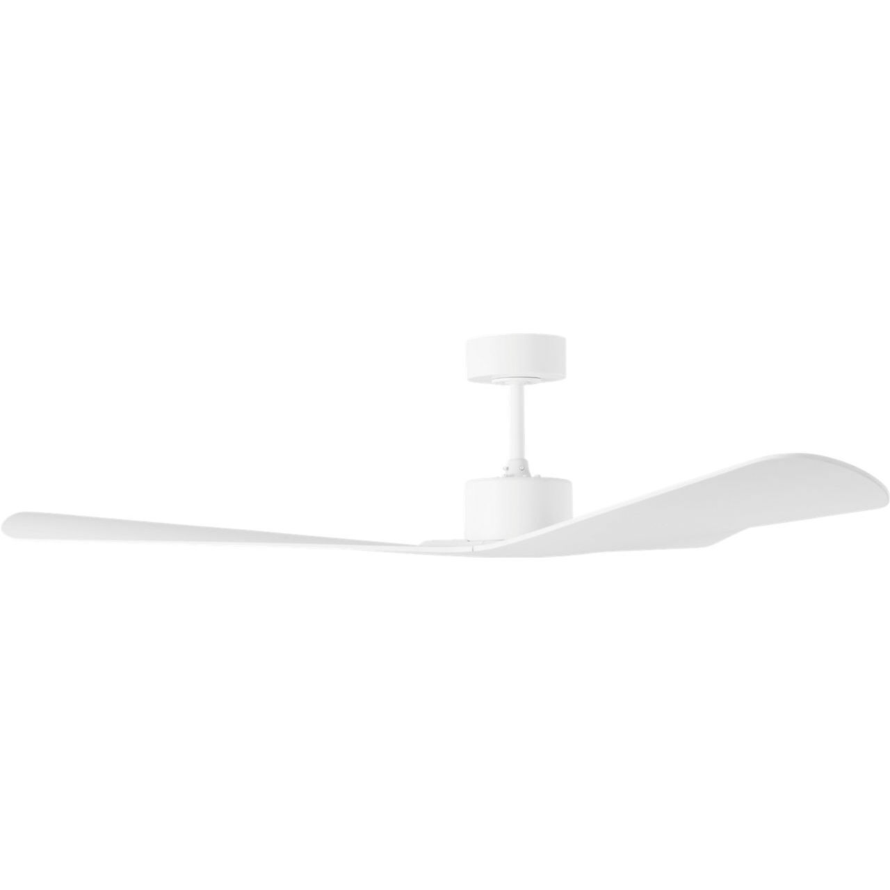 Tri Plank 57 inch Matte White Ceiling Fan