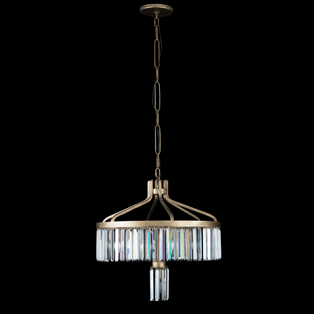 Social Club 7 Light 23.5 inch Havana Gold Pendant Ceiling Light