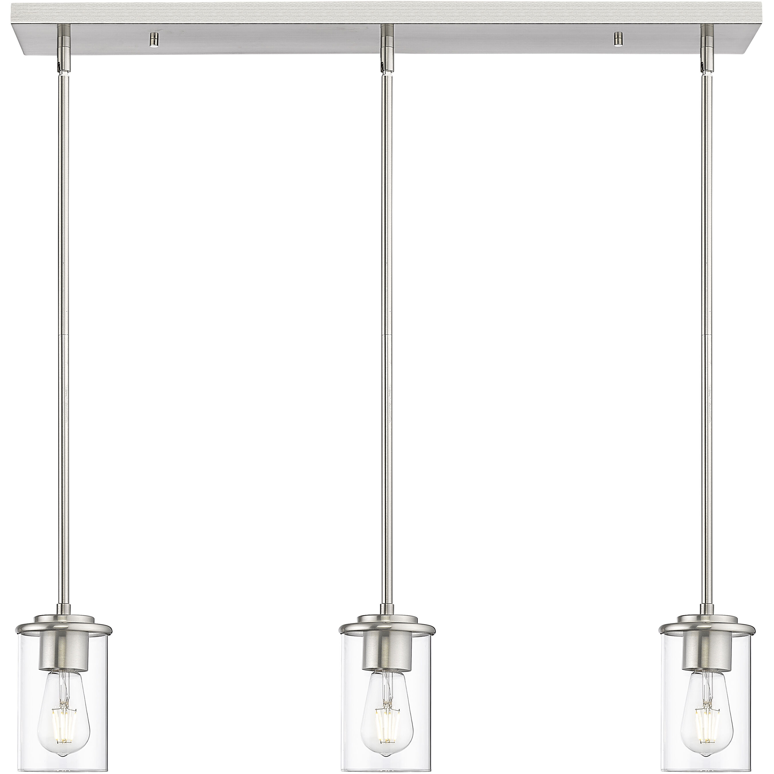 Thayer 3 Light 4.75 inch Brushed Nickel Pendant Ceiling Light