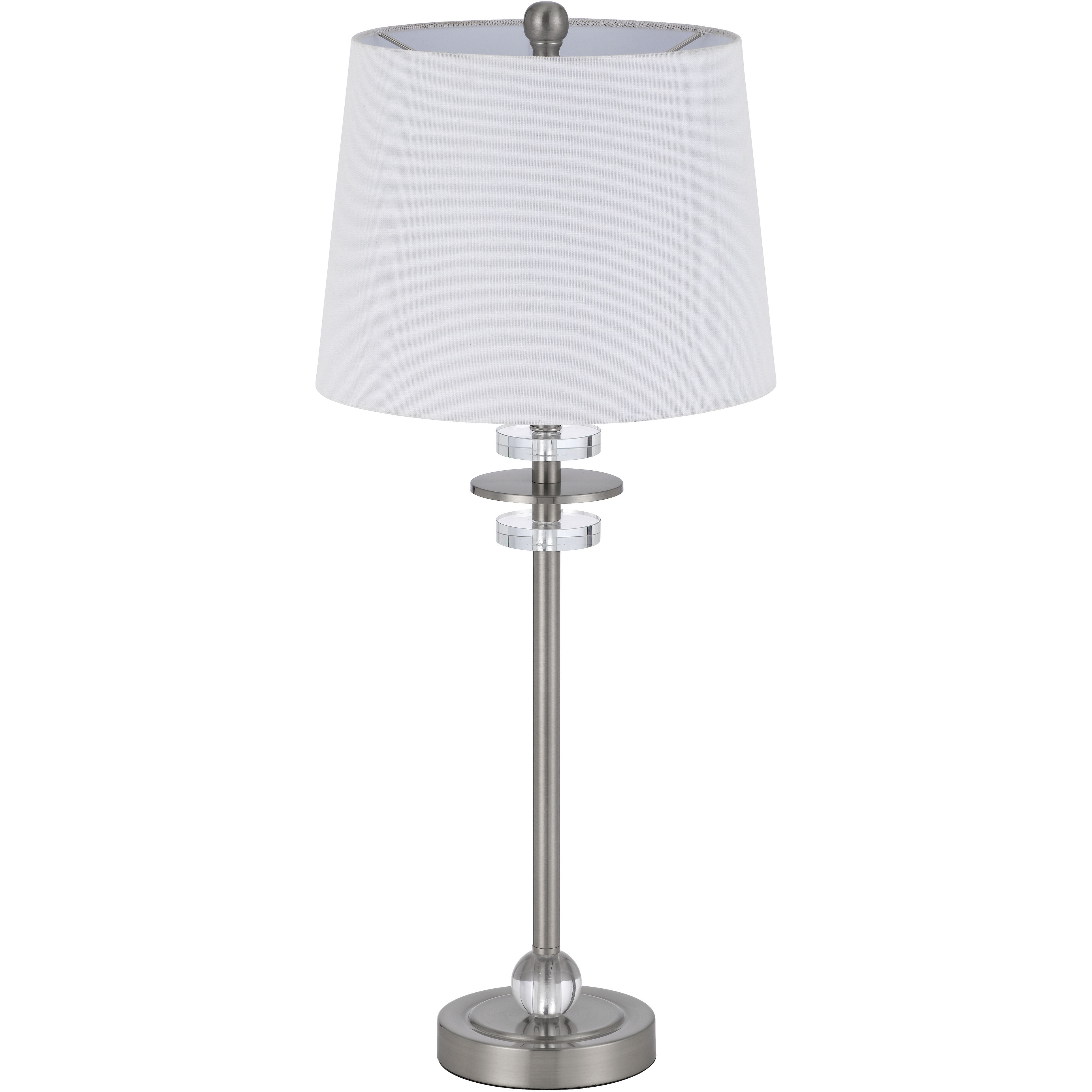 Sitka 29 inch 60.00 watt Brushed Steel Lamp Set Portable Light