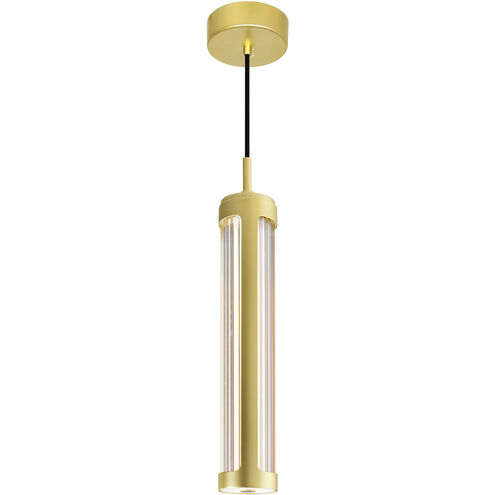 Neva LED 2.5 inch Satin Gold Mini Pendant Ceiling Light
