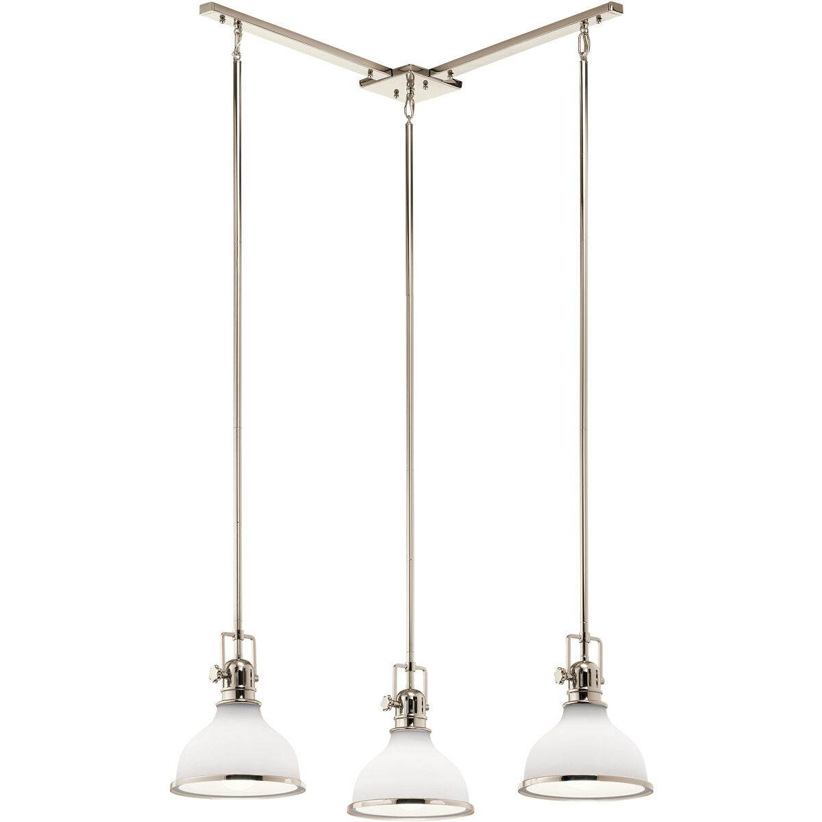 Hatteras Bay 1 Light 8 inch Polished Nickel Mini Pendant Ceiling Light