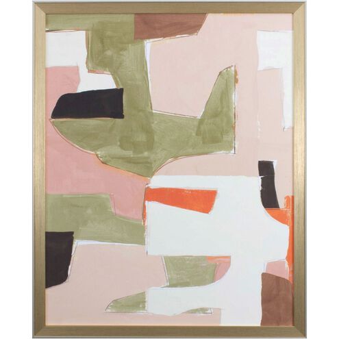 Abstract Collection Green Framed Art