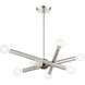 Stafford 8 Light 24 inch Brushed Nickel Chandelier Ceiling Light