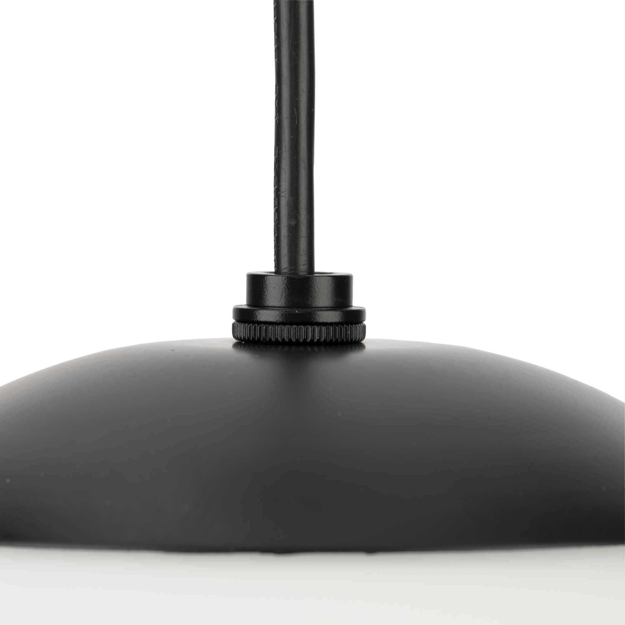Atwell 1 Light 12 inch Matte Black Pendant Ceiling Light, Large