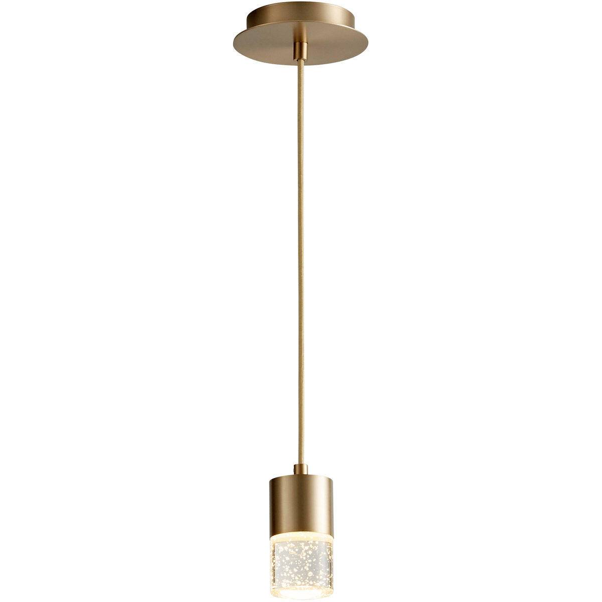 Spirit LED 3 inch Aged Brass Pendant Ceiling Light