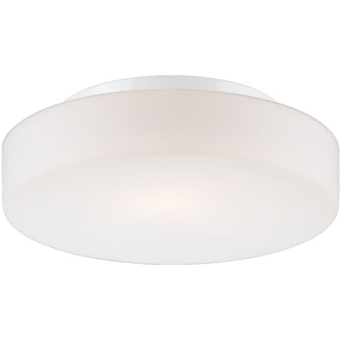 Ramata 1 Light 10 inch White Flush Mount Ceiling Light 