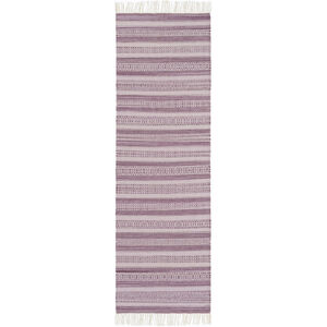 Lawry 96 X 30 inch Eggplant, Lilac, Mauve Rug