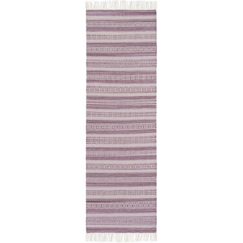 Lawry 96 X 30 inch Eggplant, Lilac, Mauve Rug