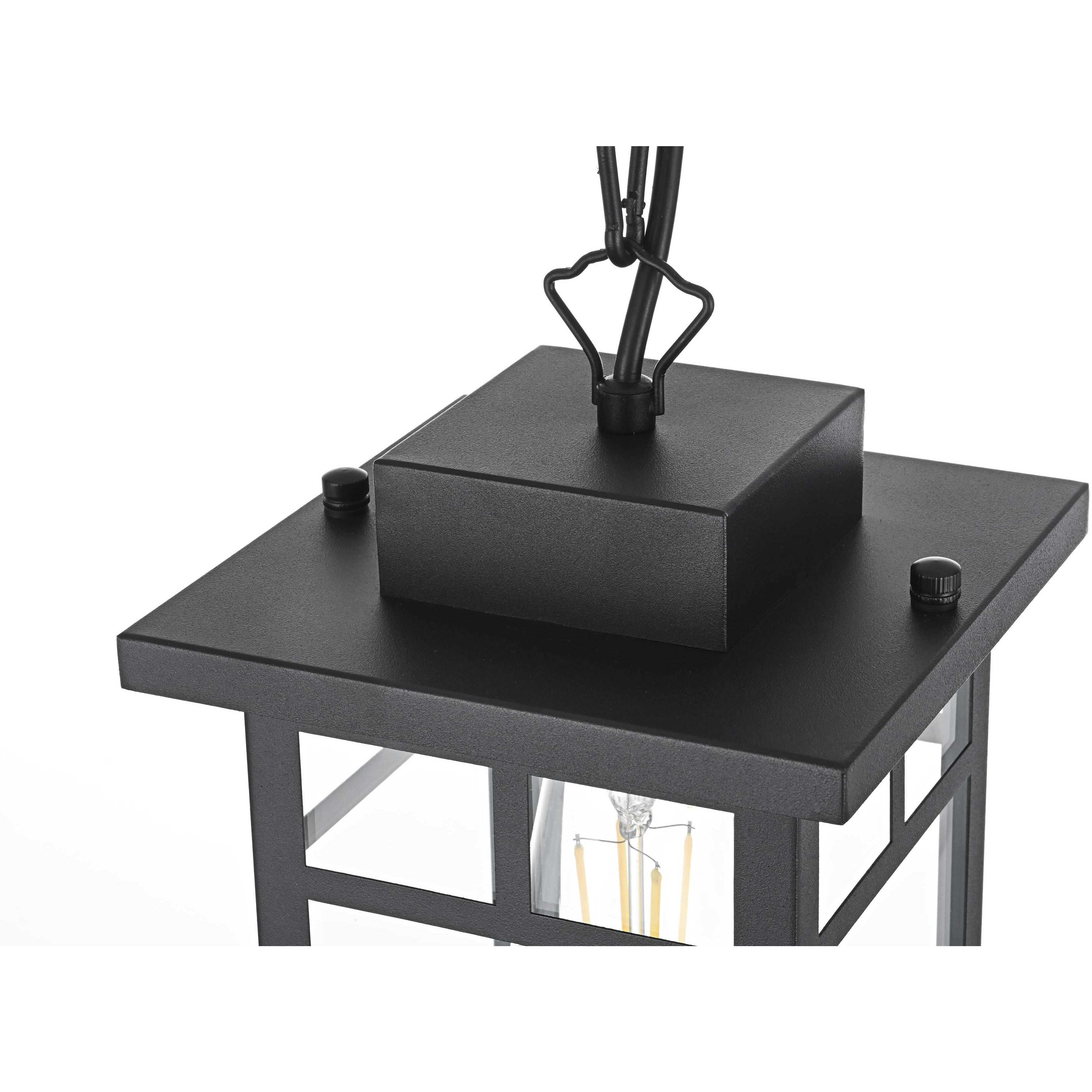 Mercer 1 Light 6.5 inch Black Outdoor Pendant