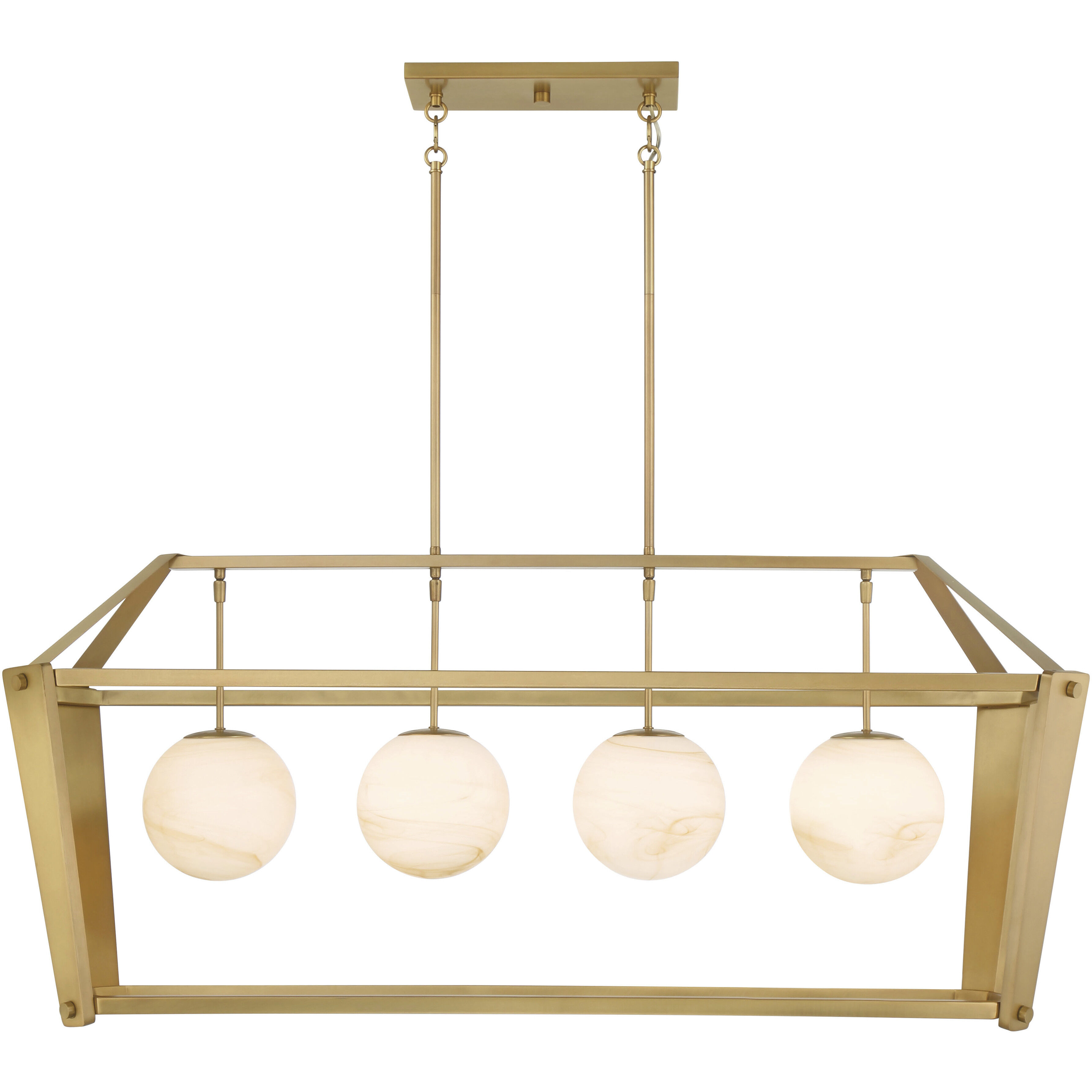 Shimmer Island Light Ceiling Light in Legacy Brass