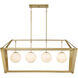 Shimmer Island Light Ceiling Light in Legacy Brass