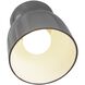 Radiance Collection - Hourglass 1 Light 7.5 inch Gloss Grey Flush-Mount Ceiling Light in Replaceable Bulb, Gloss Gray, Form+Finish+Function