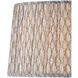 Plume Stone and Ivory 18 inch Tapered Lamp Shade, Large