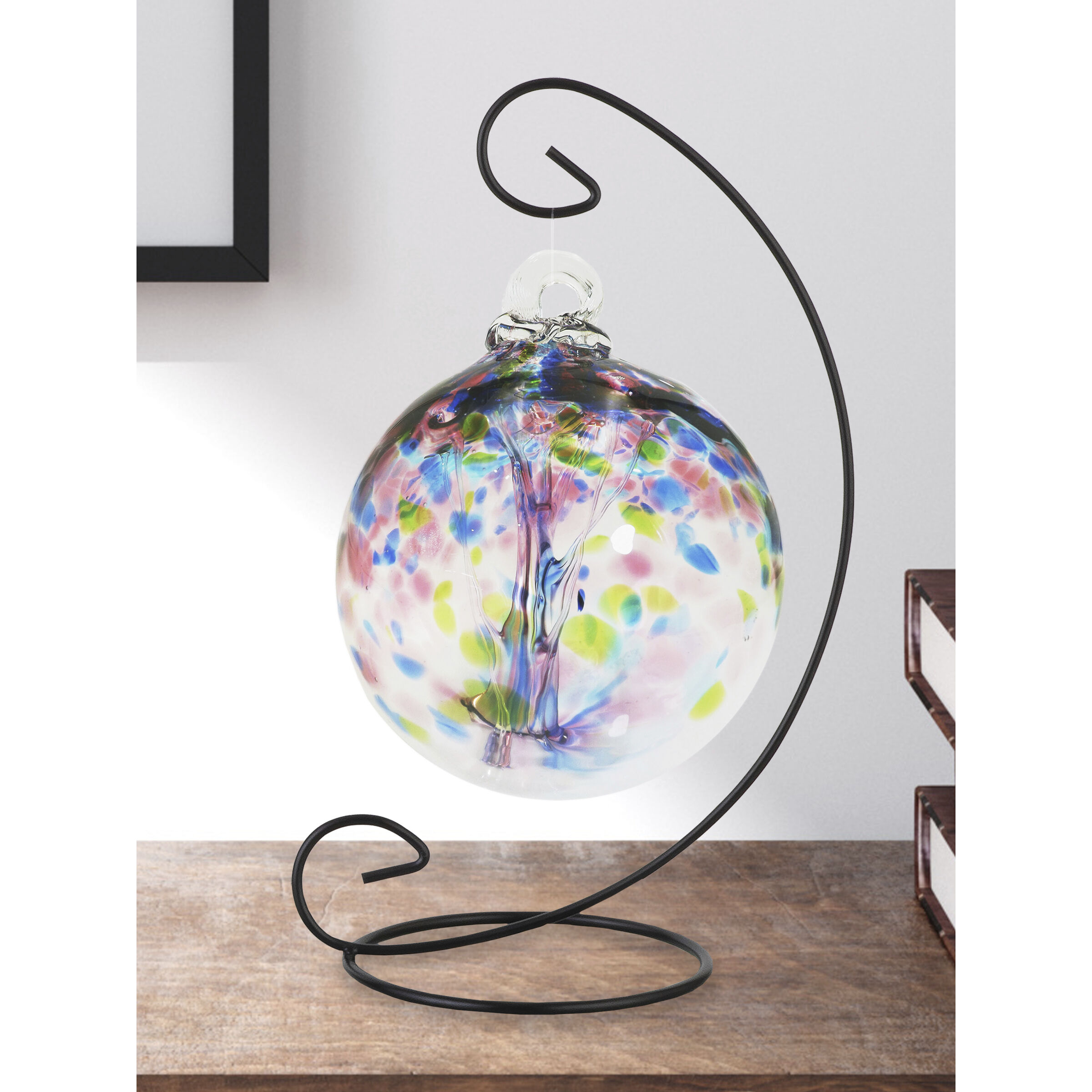 Tree Of Life Multi-color Art Glass Orb