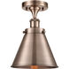 Appalachian 1 Light 8 inch Antique Copper Semi-Flush Mount Ceiling Light
